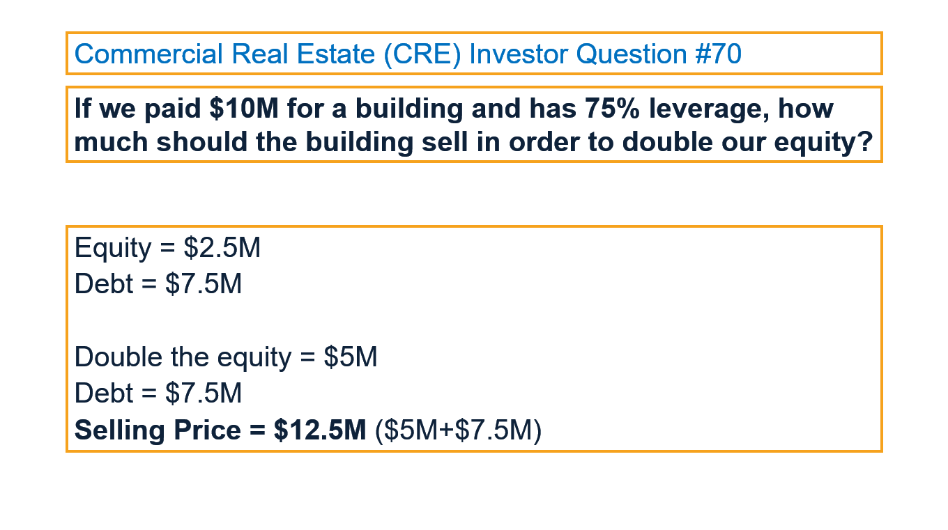 CRE Investor Question #70